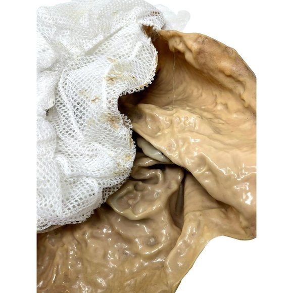 The Paper Magic Group Halloween 2003 Mask Creepy‎ Zombie Full Head White Hair - Picture 9 of 12